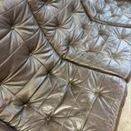 Vintage Bruine Modulaire Driezit / Zetel / Canapé thumbnail 14