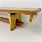 Vintage Wooden School Bench , 1970’S thumbnail 8