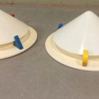 2 Vintage Ikea Memphis Milano Plafondlampen Wandlampen, Set thumbnail 10