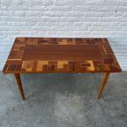 Vintage Sidetable - Bijzettafel, Uniek Blad Ingelegd Fineer thumbnail 8
