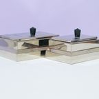 Set Art Deco Tabaksblikken Klein & Medium thumbnail 4