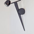Postmodern Debsch Aster Wandlamp Metaal Spot Italy Zwart ´90 thumbnail 11