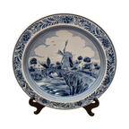 Royal Goedewaagen Blue Delft Keramieken Wandbord Met Molen thumbnail 4