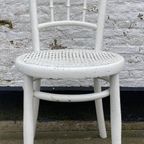 Leuke Oude Wit Geschilderde Thonet Stoel Brocante Stijl- Reliving thumbnail 2