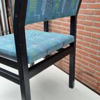 Set Van 6 Vintage Design Stoelen Met Uittrektafel Cees Braakman Pastoe Japanse Serie Jaren '60 thumbnail 7