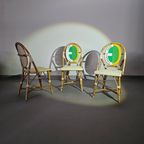 3 X Gasparucci Italo Ecc Antwerpen Tennis Chairs 1980s thumbnail 3