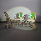 3 X Gasparucci Italo Ecc Antwerpen Tennis Chairs 1980S thumbnail 3