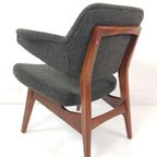 Vintage Louis van Teeffelen Fauteuil Webe Groen Wol De Ploeg thumbnail 5