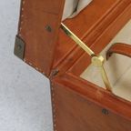 Vintage Luxe Leren Reiskoffer Handgemaakt Italy thumbnail 4