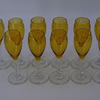 Antieke Champagne Glazen Geel (11) thumbnail 2