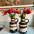 Ceramic Jug Vase By Scheurich West Germany (2X) thumbnail 14
