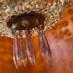 Murano Opaliserende Kristal Pegels Hanglamp Kroonluchter Kristal Vintage thumbnail 3