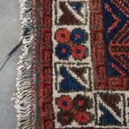 Vintage Vierkant Oosters Vloer/ Sierkleedje Met Mooie Kleuren 76x76cm thumbnail 4