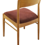 Set Van 4 Niels Bach Stoelen Eetkamerstoelen 'skodsborgskov' Vintage thumbnail 9