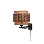 Good&Mojo Wandlamp Bhutan - Bamboe|Zwart - Ø25Cm thumbnail 2