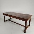 Prachtige Antieke Barley Twist Eettafel – 20E Eeuw thumbnail 14