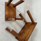 2X Brutalist ‘Nesting’ Tables – Oak thumbnail 8