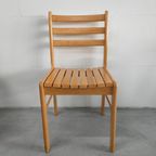 Set (van 4) Scandinavische Beukenhouten Eetkamerstoelen thumbnail 2