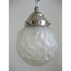 Art Deco Hanglamp Met Mat Glazen Bol thumbnail 3