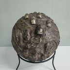 Abstract 3D Kunstwerk "Sphere Met Gezichten" thumbnail 3