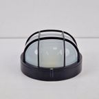 Vintage Simes Buitenlamp Wandlamp Metaal Glas ’80 Italy Nos thumbnail 5
