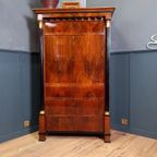 Antiek Franse Empire Klepsecretaire thumbnail 12
