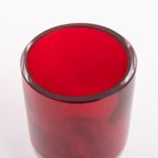 Mid-century Reijmyre Red Glass Vase Designed By Monica Bratt, 1950’s thumbnail 5