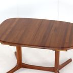 dyrlund Ovalen 1x Verlengbare Eettafel Massief Teak Vintage Deens thumbnail 11