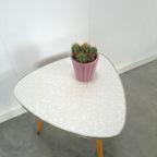 Hoge Bijzettafel Met Grijs Wit Formica Blad thumbnail 2
