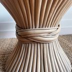 Mcguire Rotan Bamboe Salontafel Bijzettafel Vintage thumbnail 5