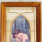 Mucha Artdeco Print Met Spiegel Jaren 70 thumbnail 4