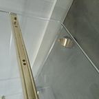 Space Age Plexiglas Trolley Met Messing, Tv Meubel thumbnail 14