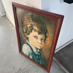 Vintage Print Jaren 70 Huilende Jongen Kind thumbnail 9