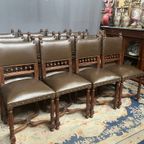 Set Van 12 Stoelen In Renaissancestijl. thumbnail 4