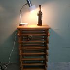 Eikenhout Wijnrek/Flessenrek Jaren 70 Scandinavische Stijl thumbnail 12