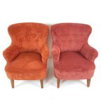 Vintage Artifort Theo Ruth Fauteuil Dames Steenrood Oranje thumbnail 11