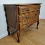 Vintage Queen Ann Ladekastje, Commode Dressoir Ladekast Badkamermeubel 101 thumbnail 10