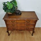 Vintage Queen Ann Ladekastje Ladekast, Commode Dressoir Badkamermeubel 003 thumbnail 4