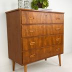 Scandinavisch Vintage Teak Fineren Ladekast Maloy thumbnail 2