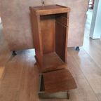 Vintage - Nachtkastje - Bijzetkastje - Telefoonkastje - Hout thumbnail 8