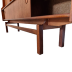Vintage Teak Houten Wandkast Met Bar, Jaren 60 thumbnail 10