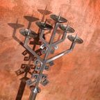 Xl Brutalist Candle Holder 115 Cm With Hammerd Feet thumbnail 4