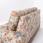 Italian Mid-Century Modern Sofa In Floral Fabric, 1960’S thumbnail 9