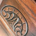 Vintage Houten Hoekkast./ Vitrinekast thumbnail 9