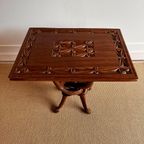 Afrikaans Houtsnijwerk Tafel Vintage thumbnail 7