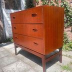 Vintage Ladenkast Op Teakhouten Onderstel thumbnail 18