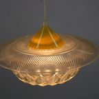 Zeldzame Kunststof Retrolamp Met Geel Tintje - 1970 thumbnail 7