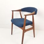 Set Van 2 Deense Vintage Farstrup Stoel Blauw Thomas Harlev thumbnail 7