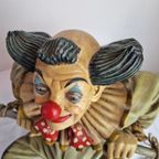 Limited Edition Big Decorative Clown Hanging Figure Jun Asilo Polychrome thumbnail 10