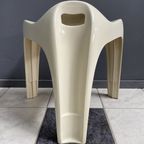 Casala White Low Stool 1970s thumbnail 3
